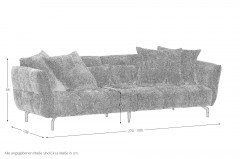 Borello von GUTMANN - Megasofa anthrazit