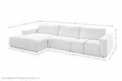 MR Lucia von Musterring - Ecksofa Variante links snow
