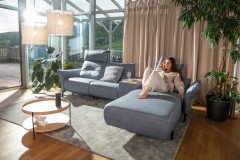 Salvia von ADA Mindful Living - Eckgarnitur rechts pastel-blue