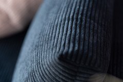 Draba von ADA Mindful Living - Ecksofa rechts steel-blue