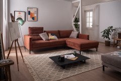 Valentino-LE24 von ADA Mindful Living - Polsterecke rechts copper-brown