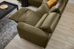 MR 260 von Musterring - Eckgarnitur links moos