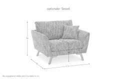 Namur von Primavera Furniture - Sofaecke links blue