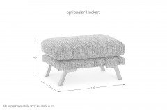 Namur von Primavera Furniture - Sofaecke links blue