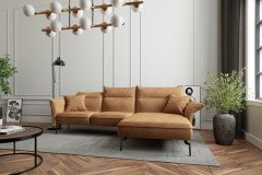 Jakarta von Primavera Furniture - Ecksofa rechts hellbraun