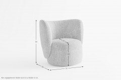 Boli von Primavera Furniture - Sessel hellgrau