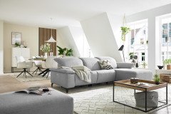 MR 370 von Musterring - Ecksofa Variante rechts platin