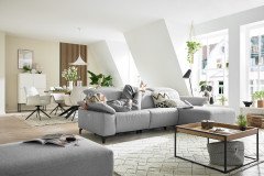 MR 370 von Musterring - Ecksofa Variante rechts platin